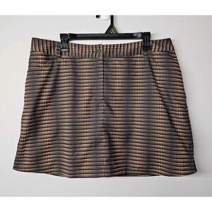 Slazenger Skirt Skort Womens Sz 14 Polka Dot Golf Built In Shorts Comfort Stretc